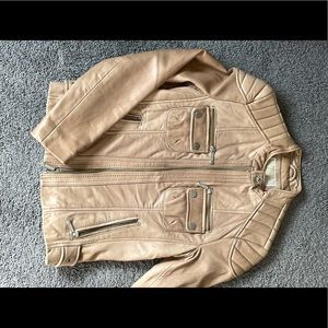 Like New! Michael Kors Leather jacket.